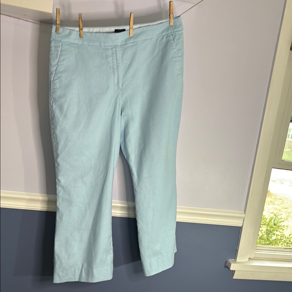 Light Blue Cropped Pants